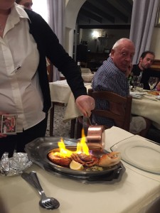 Flaming lobster