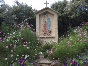 Shrine to Our Lady of Guadalupe at the Abbaye