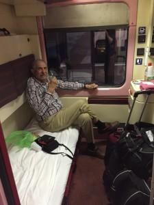 Our train compartment