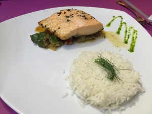 Salmon cooked perfectly