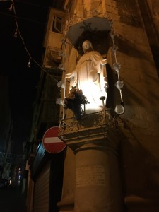We live on "Mary street"; she guards our corner.