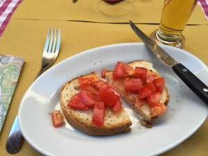 Yummy bruschetta