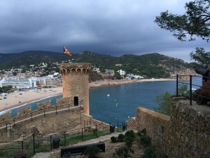 View from the castle, last night