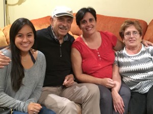 Katherine, Joe, Sara, and her mom, Jeru